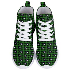 Eyes Green Plaid Women s Lightweight High Top Sneakers by snowwhitegirl