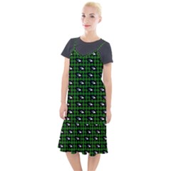 Eyes Green Plaid Camis Fishtail Dress