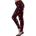 Eyes Red Plaid Lightweight Velour Leggings View3