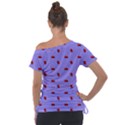 Candy Apple Lilac Pattern Tie-Up Tee View2