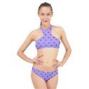 Candy Apple Lilac Pattern High Neck Bikini Set View1