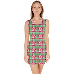 Peppermint Candy Green Plaid Bodycon Dress by snowwhitegirl