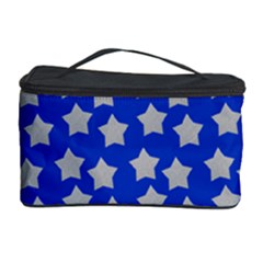 Silver Stars Royal Blue Cosmetic Storage by snowwhitegirl