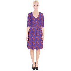 Kawaii Pumpkin Purple Wrap Up Cocktail Dress by snowwhitegirl