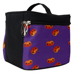 Kawaii Pumpkin Purple Make Up Travel Bag (small) by snowwhitegirl