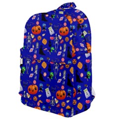 Halloween Treats Pattern Blue Classic Backpack by snowwhitegirl