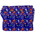 Halloween Treats Pattern Blue Buckle Messenger Bag View3