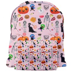 Halloween Treats Pattern Pink Giant Full Print Backpack by snowwhitegirl