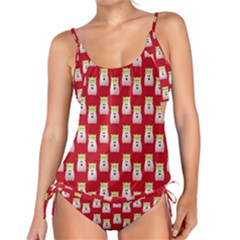 Ghost Pet Red Tankini Set by snowwhitegirl