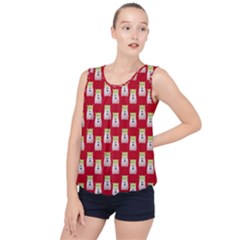 Ghost Pet Red Bubble Hem Chiffon Tank Top by snowwhitegirl