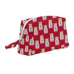 Ghost Pet Red Wristlet Pouch Bag (medium)