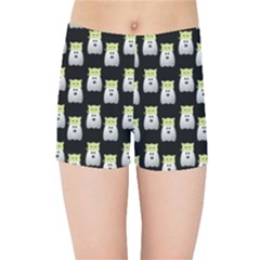 Ghost Pet Black Kids  Sports Shorts by snowwhitegirl