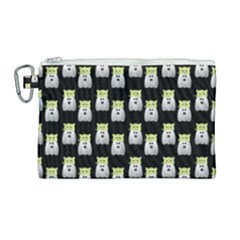 Ghost Pet Black Canvas Cosmetic Bag (large) by snowwhitegirl