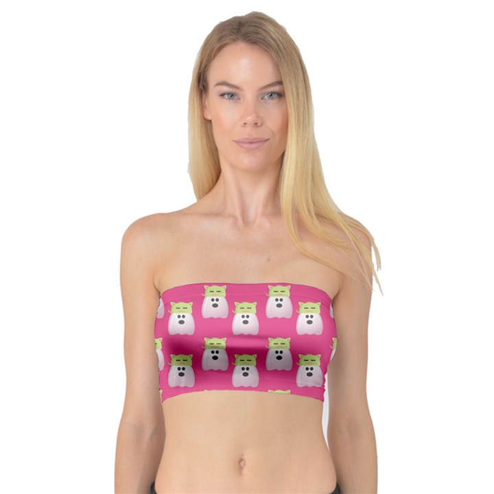 Ghost Pet Pink Bandeau Top