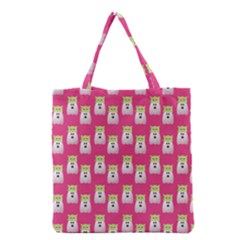 Ghost Pet Pink Grocery Tote Bag by snowwhitegirl