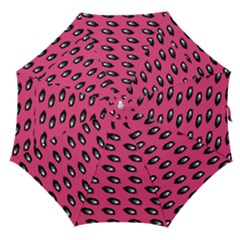 Eyes Dark Pink Straight Umbrellas by snowwhitegirl