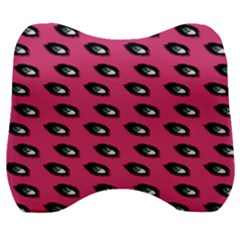 Eyes Dark Pink Velour Head Support Cushion by snowwhitegirl