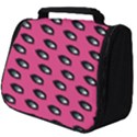 Eyes Dark Pink Full Print Travel Pouch (Big) View1