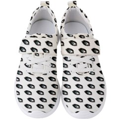 Eyes White Men s Velcro Strap Shoes