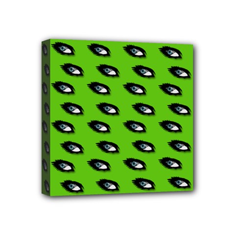 Eyes Green Mini Canvas 4  X 4  (stretched) by snowwhitegirl