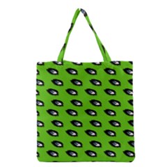 Eyes Green Grocery Tote Bag by snowwhitegirl