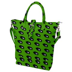 Eyes Green Buckle Top Tote Bag by snowwhitegirl