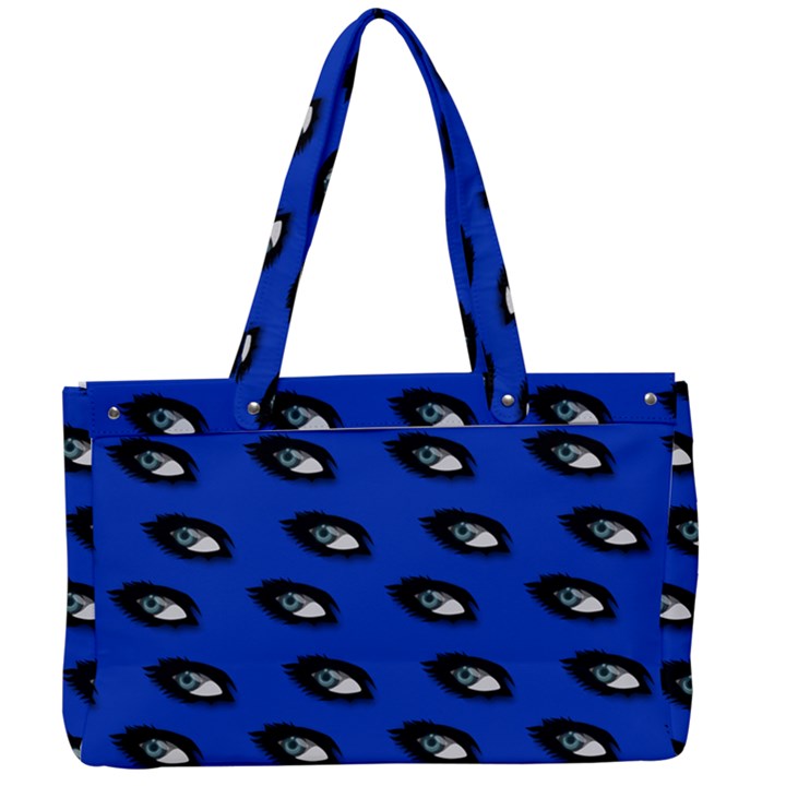 Eyes Blue Canvas Work Bag