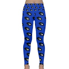 Eyes Blue Lightweight Velour Classic Yoga Leggings