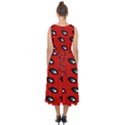 Eyes Red Midi Tie-Back Chiffon Dress View2