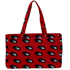 Eyes Red Canvas Work Bag