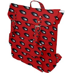 Eyes Red Buckle Up Backpack