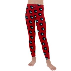 Eyes Red Kids  Lightweight Velour Leggings