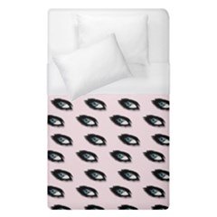 Eyes Pink Duvet Cover (single Size) by snowwhitegirl