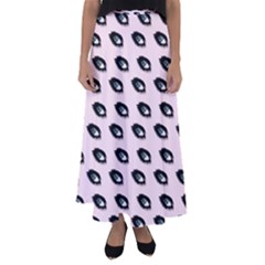 Eyes Pink Flared Maxi Skirt by snowwhitegirl