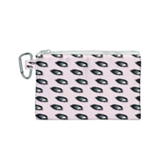 Eyes Pink Canvas Cosmetic Bag (small) by snowwhitegirl