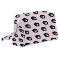 Eyes Pink Wristlet Pouch Bag (large)