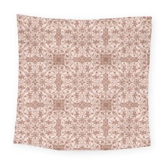 Ornamental Brown Square Tapestry (large) by snowwhitegirl