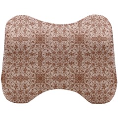 Ornamental Brown Head Support Cushion by snowwhitegirl