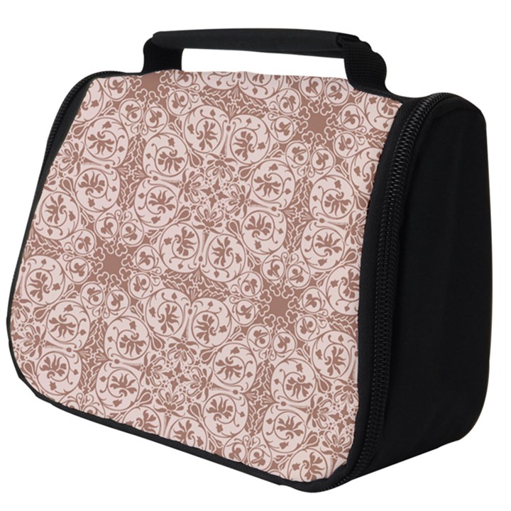 Ornamental Brown Full Print Travel Pouch (Big)