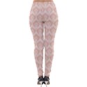 Damask Peach Lightweight Velour Leggings View2