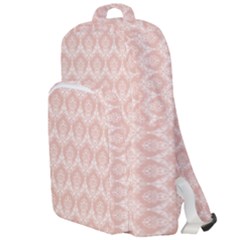 Damask Peach Double Compartment Backpack by snowwhitegirl