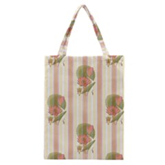 Lotus Flower Waterlily Wallpaper Classic Tote Bag by Mariart