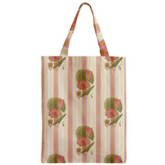 Lotus Flower Waterlily Wallpaper Zipper Classic Tote Bag by Mariart