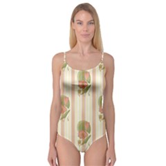 Lotus Flower Waterlily Wallpaper Camisole Leotard  by Mariart