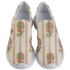 Lotus Flower Waterlily Wallpaper Women s Lightweight Slip Ons by Mariart