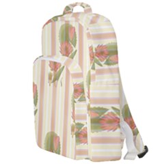 Lotus Flower Waterlily Wallpaper Double Compartment Backpack by Mariart