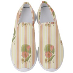 Lotus Flower Waterlily Wallpaper Men s Slip On Sneakers