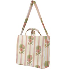 Lotus Flower Waterlily Wallpaper Square Shoulder Tote Bag by Mariart