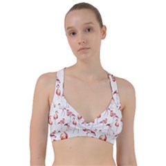 Pink flamingos Sweetheart Sports Bra