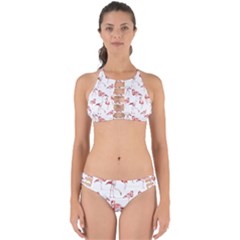 Pink flamingos Perfectly Cut Out Bikini Set